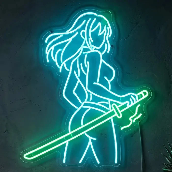 Dosoka 1000 Klls Miaukuza Neon LED Schild – Dimmbar mit Fernbedienung | Japan Anime Deko