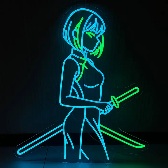 Serena Kosaki Miaukuza Neon LED Schild – Dimmbar mit Fernbedienung | Japan Anime Deko