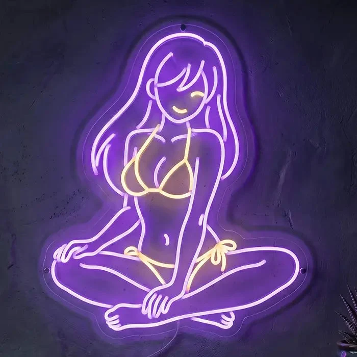 Tanja Bunny Neon LED Schild – Dimmbar mit Fernbedienung | Pin-Up Bunny Deko