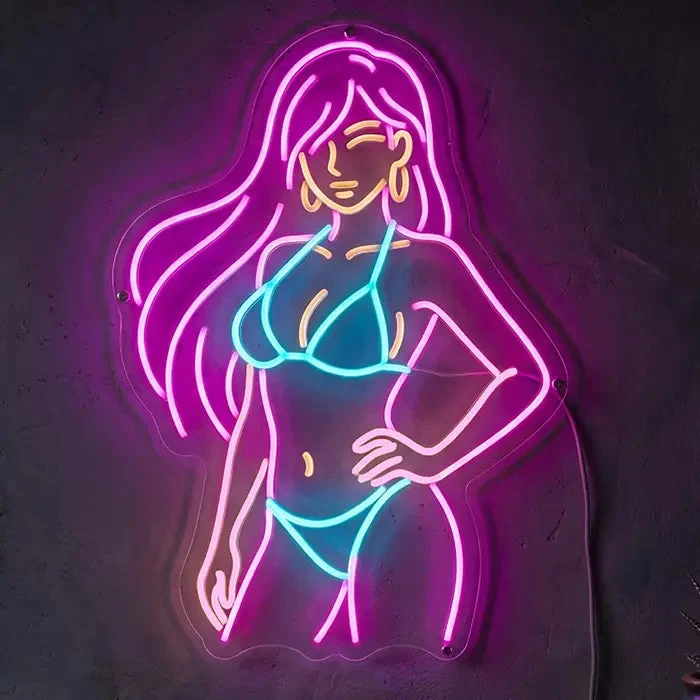 Jessica Bunny Neon LED Schild – Dimmbar mit Fernbedienung | Pin-Up Bunny Deko