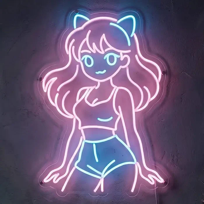 Lacoco Bunny Neon LED Schild – Dimmbar mit Fernbedienung | Pin-Up Bunny Deko
