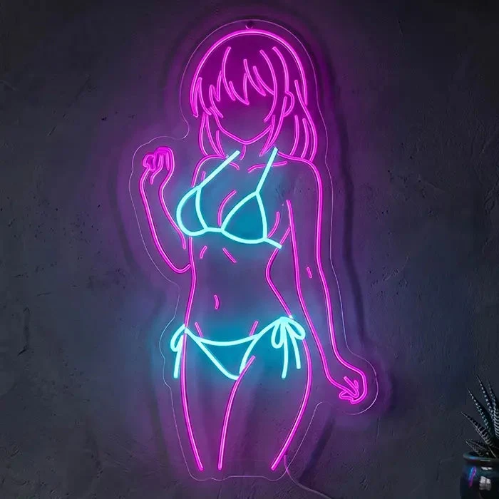 Melissa Bunny Neon LED Schild – Dimmbar mit Fernbedienung | Pin-Up Bunny Deko