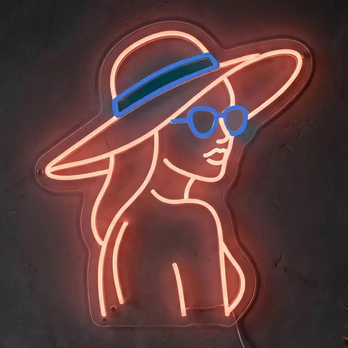 Casablanca Beach Vibes Neon LED Schild – Dimmbar mit Fernbedienung | Sommer Deko