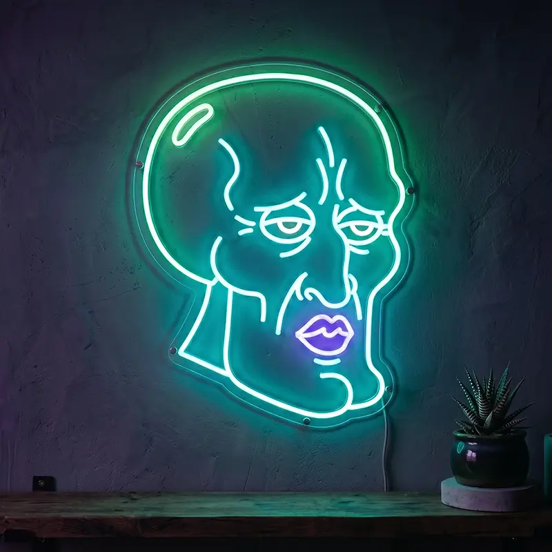 Mr. Sweet Neon LED Schild – USB, dimmbar | SpongeBob Wanddeko