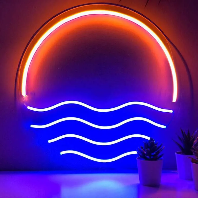 Lichtmeer Neon LED Schild – USB, dimmbar | Wellness Wanddeko