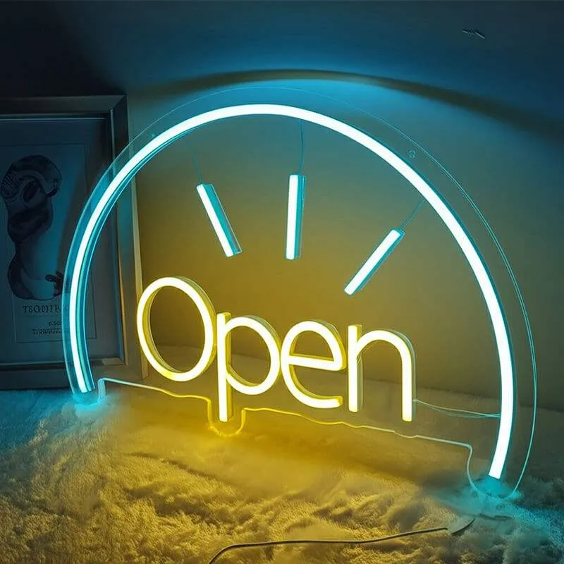 Open Neon LED Schild – USB, dimmbar | Ladengeschäft Schild
