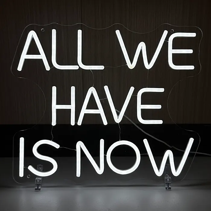 All We Have Is Now Neon LED Schild – USB, dimmbar | Motivations Wanddeko