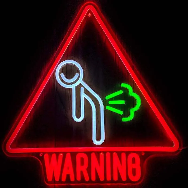 Pupsalarm Neon LED Schild – USB, dimmbar | Humor Wanddeko