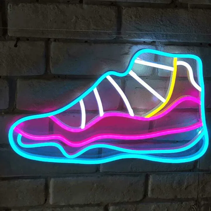 Sneaker Neon LED Schild – USB, dimmbar | Sneakerhead Wanddeko
