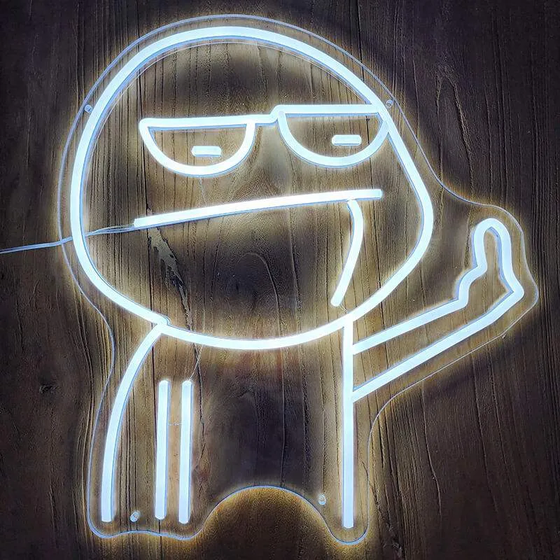 Schwachkopf Neon LED Schild – USB, dimmbar | Humor Wanddeko