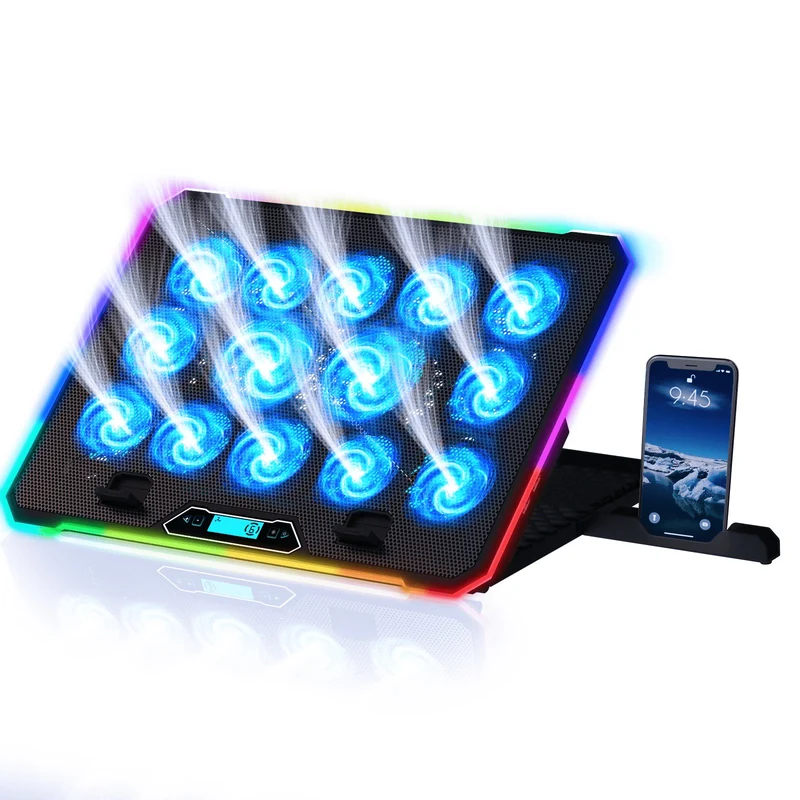 KLIM V14 Gaming Laptop Cooling Pad with 14 Fans