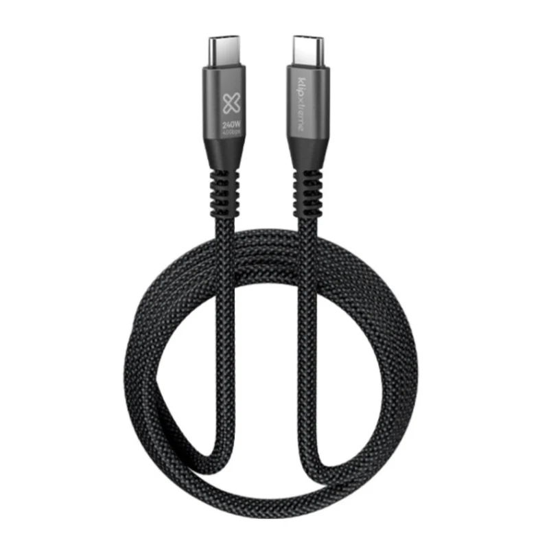 Klip Xtreme Cable USB PD 3.1 Tipo C a USB C Macho 1.8 Metros, KAC-850-6FT