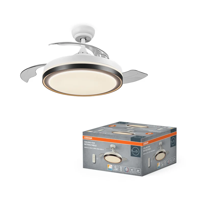 OSRAM LED Deckenventilator Retractable 66W White 3000K-6500K