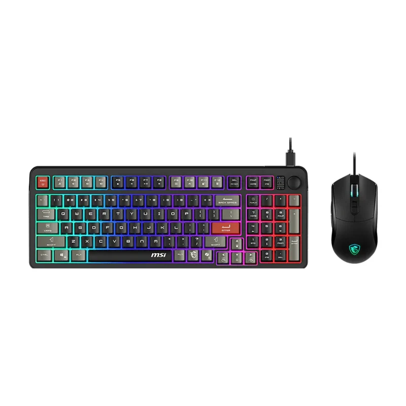 MSI Kit Teclado y Mouse Alámbrico Gaming Forge GK110
