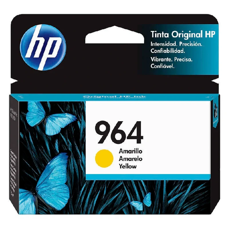 HP Cartucho de Tinta 964 Amarillo (3JA52AL)