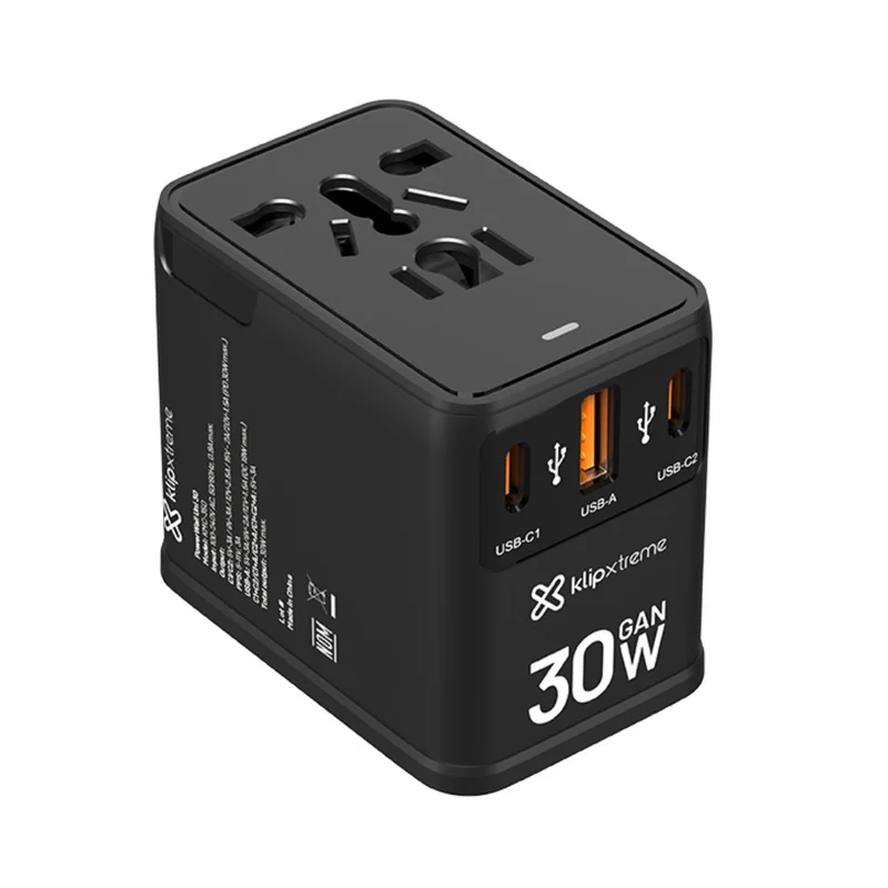 Klip Xtreme Adaptador de Corriente Universal PowerWall Uni 30, KMC-350
