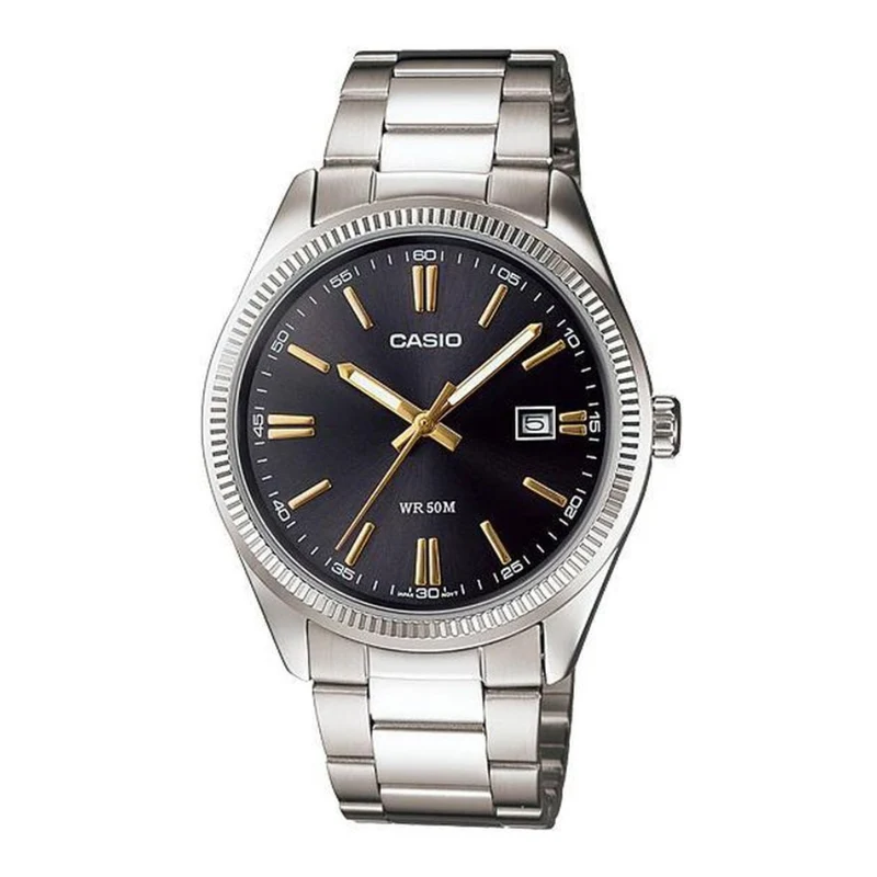 Casio Reloj Análogo para Hombre Acero Inoxidable, MTP-1302D-1A2V