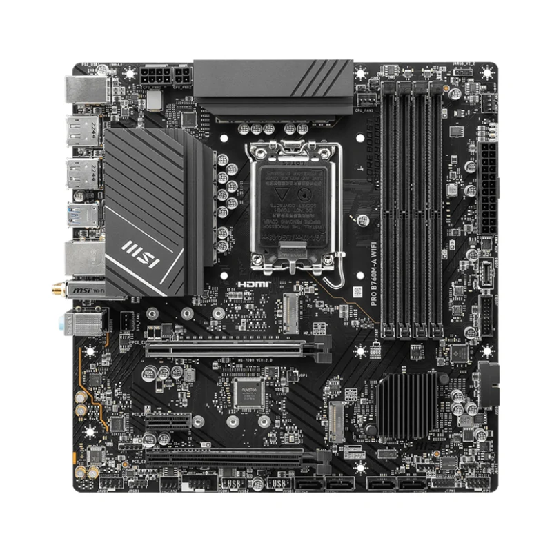 MSI Tarjeta Madre Pro B760M-A Wifi, 911-7D99-007