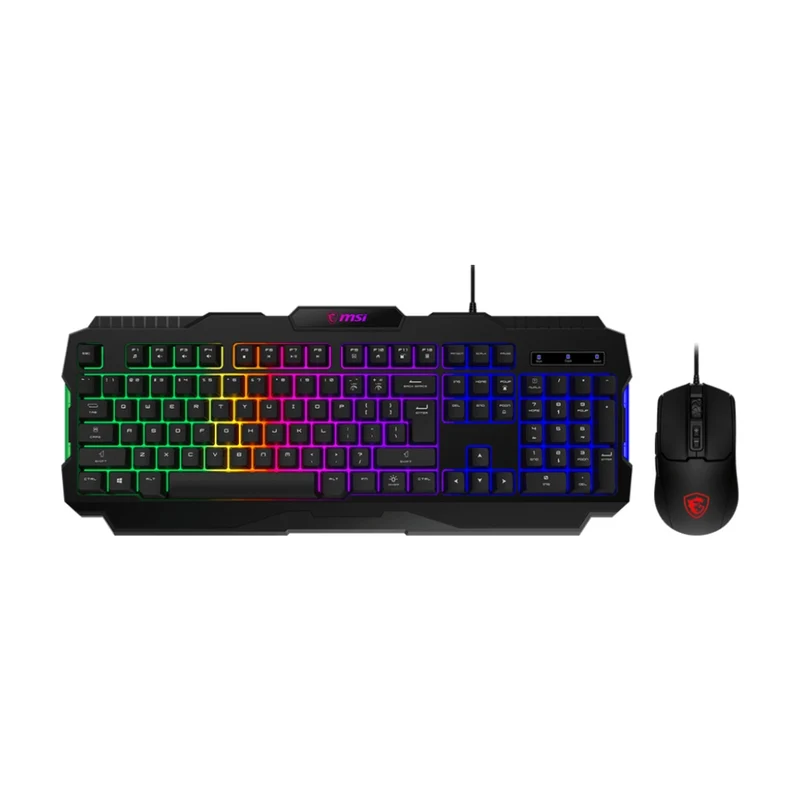 MSI Kit Teclado y Mouse Alámbrico Gaming Forge GK100, S11-04US20L