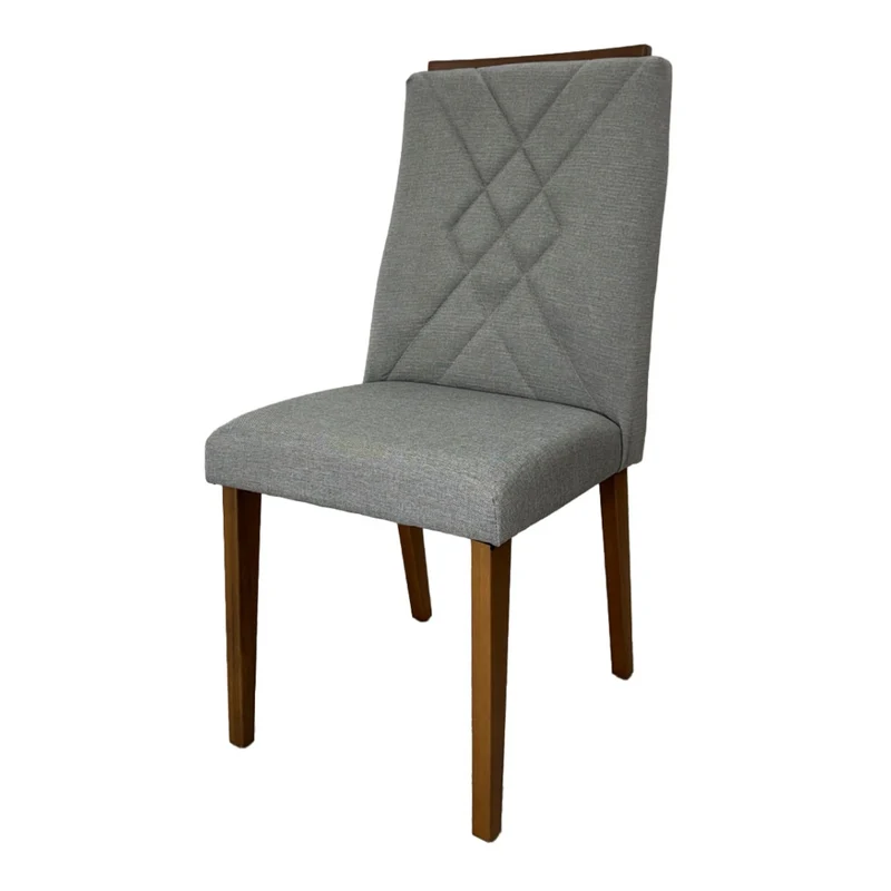 Tokoa Silla para Comedor de Madera Tapizada con Respaldo Decorado