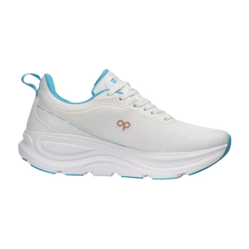 OP Tenis Adi M4A Blanco/Celeste, para Mujer