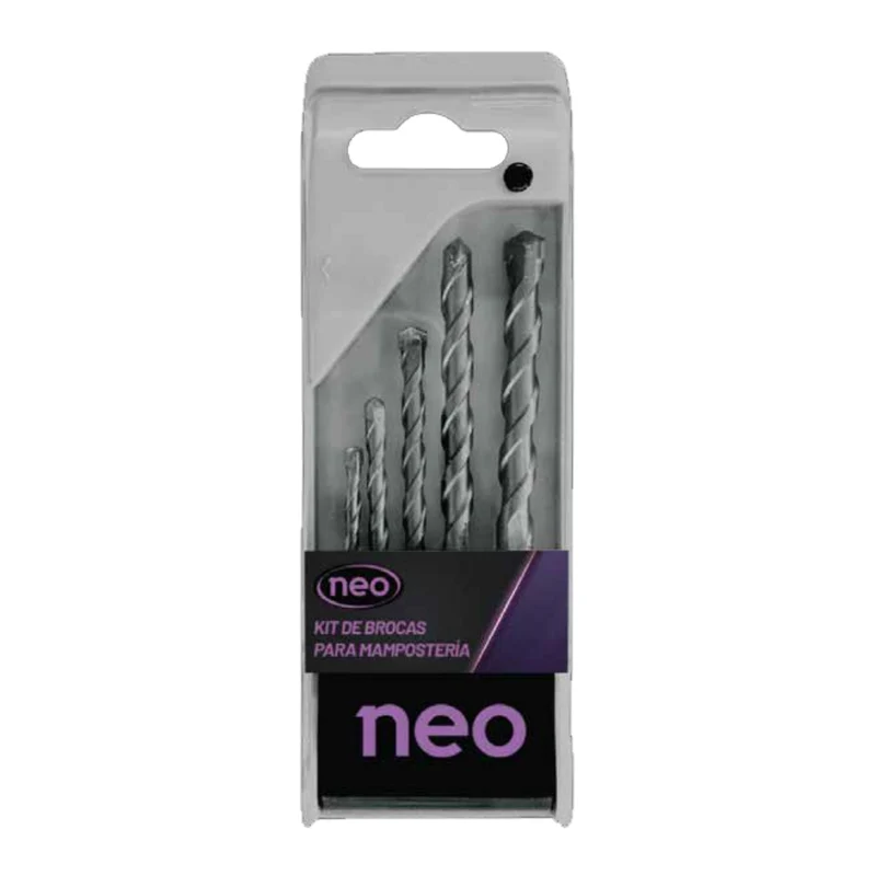 Neo Set Brocas para Mampostería 5 Unidades, BM 10/5 k
