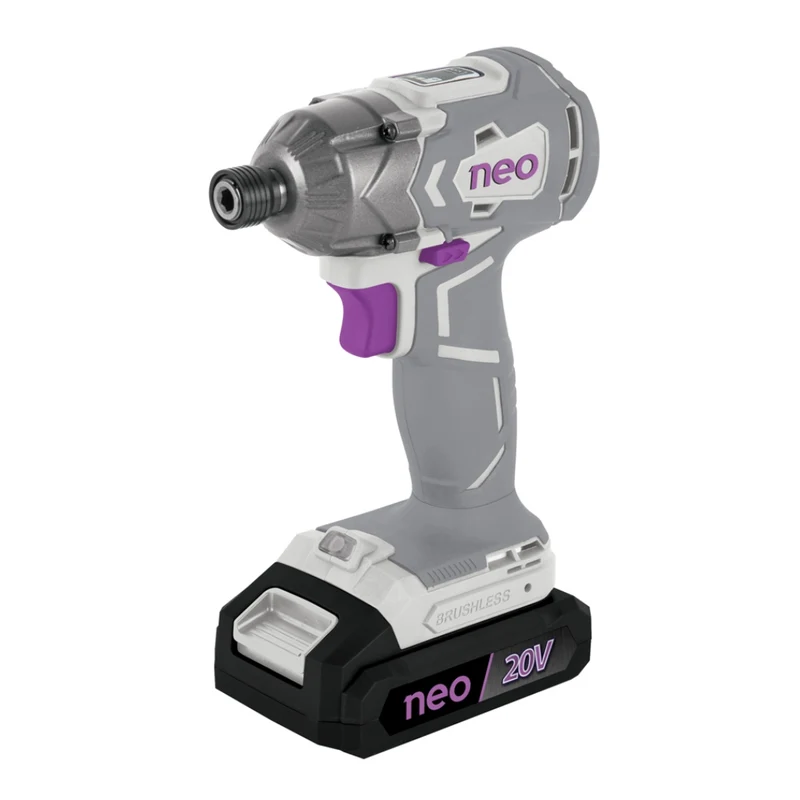 Neo Pistola de Impacto Inalámbrica 1/4" 20V 2Ah, AI-1014/1/20-C1