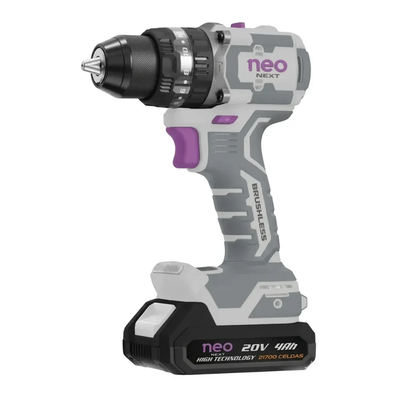 Neo Next Taladro Percutor Inalámbrico 20V 4Ah 13mm 80Nm, T1280/20k2-4