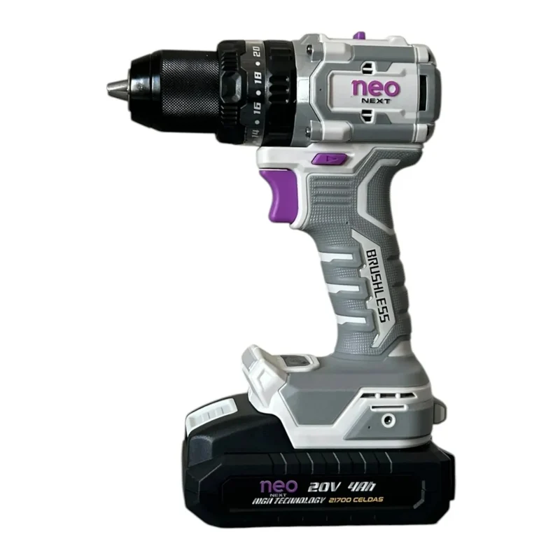 Neo Next Taladro Percutor Inalámbrico 20V 4Ah 13mm 80Nm, T1280/20C1-4