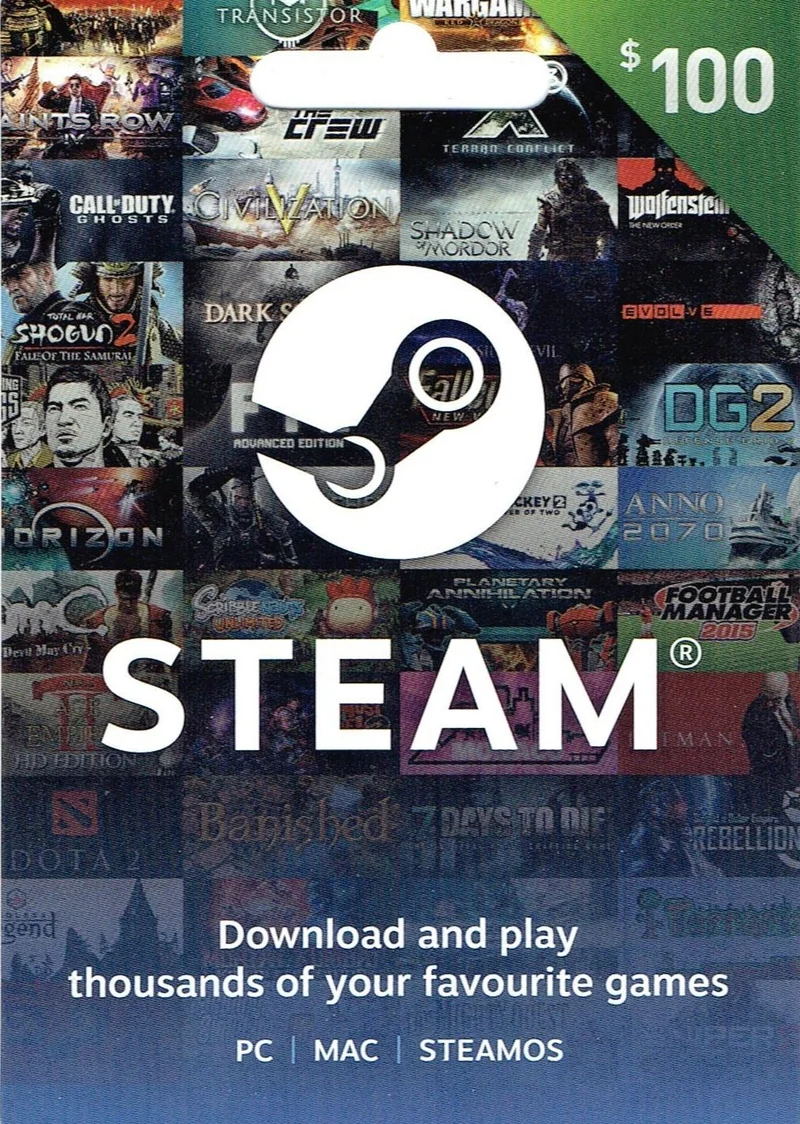 Steam $100 Gift Card