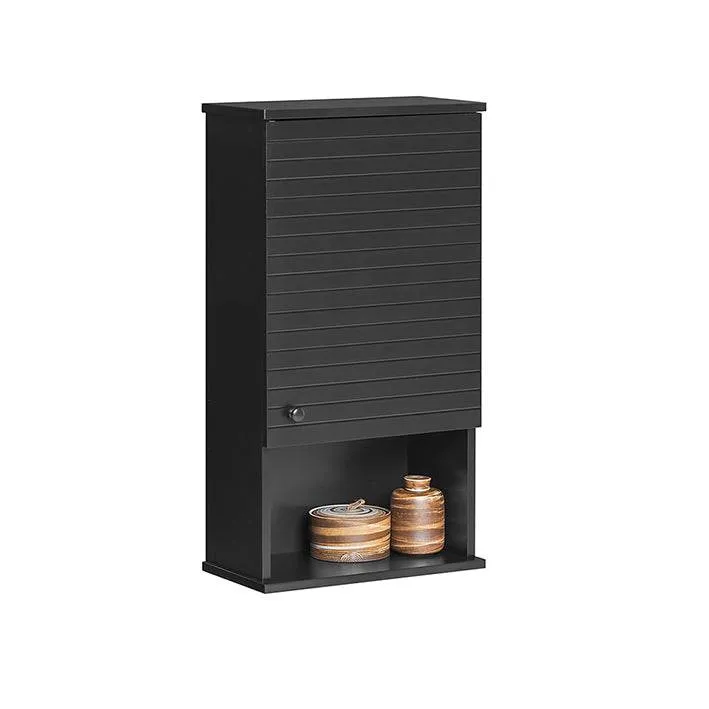 Hängeschrank Bad | Wandschrank | Medizinschrank | Schwarz | BZR25-SCH