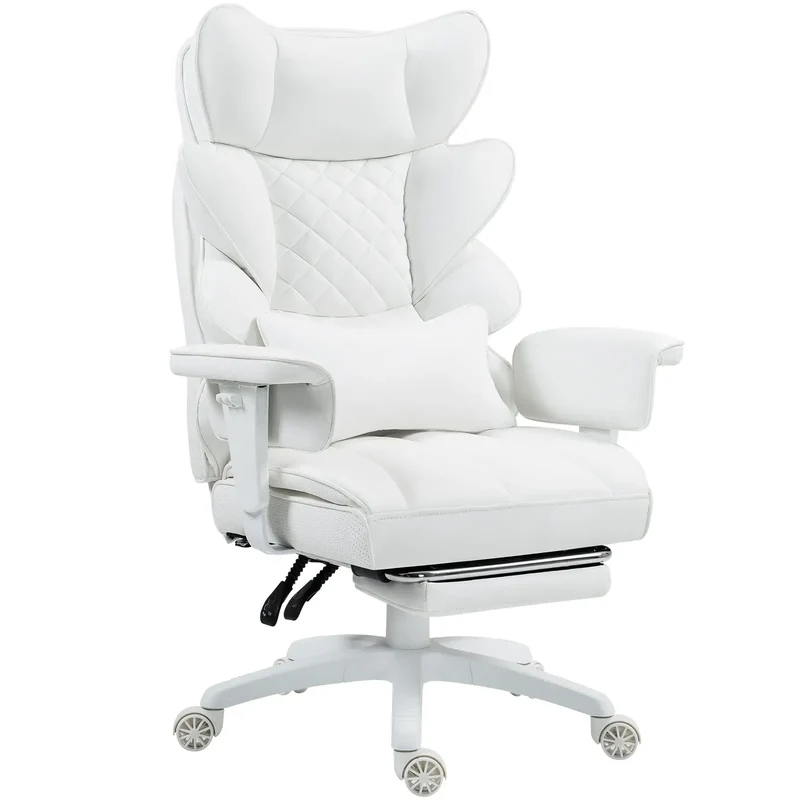 Dowinx Leather Sofa Chair LS-66BG104 White ((90-135° Tilt Locking Function))