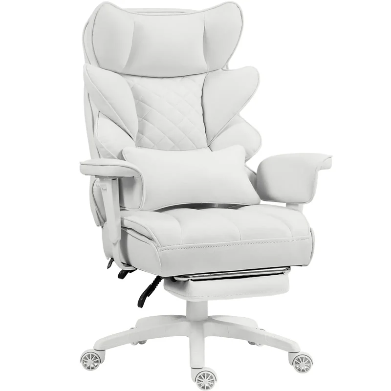 Dowinx Fabric Sofa Chair LS-66BG1B04 White ((90-135° Tilt Locking Function))