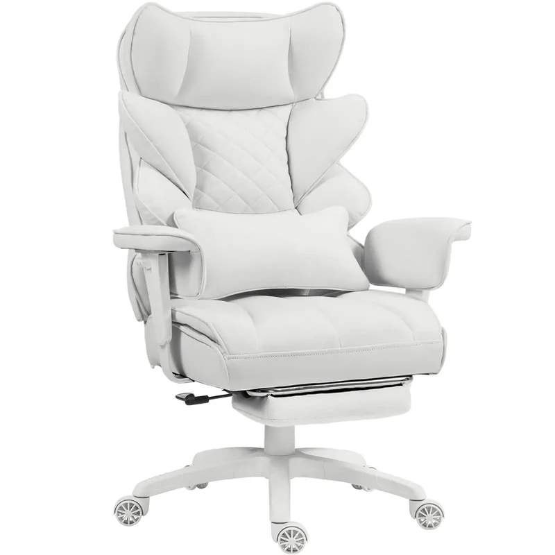 Dowinx Fabric Sofa Chair LS-66BG1B04 White (17° Rocking Function)