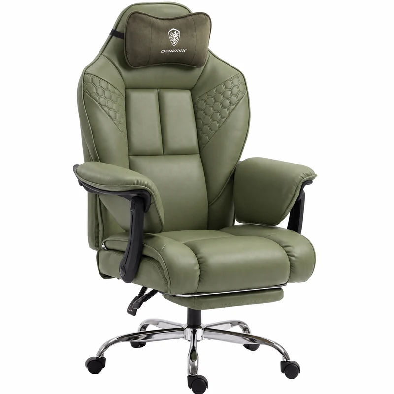 Dowinx Big & Tall Leather Executive Office Chair LS-66D5A-05 Green
