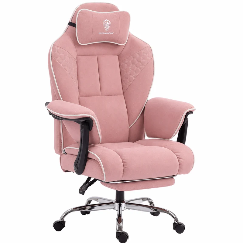 Dowinx Big & Tall Leather Executive Office Chair LS-66D5A-04 Pink