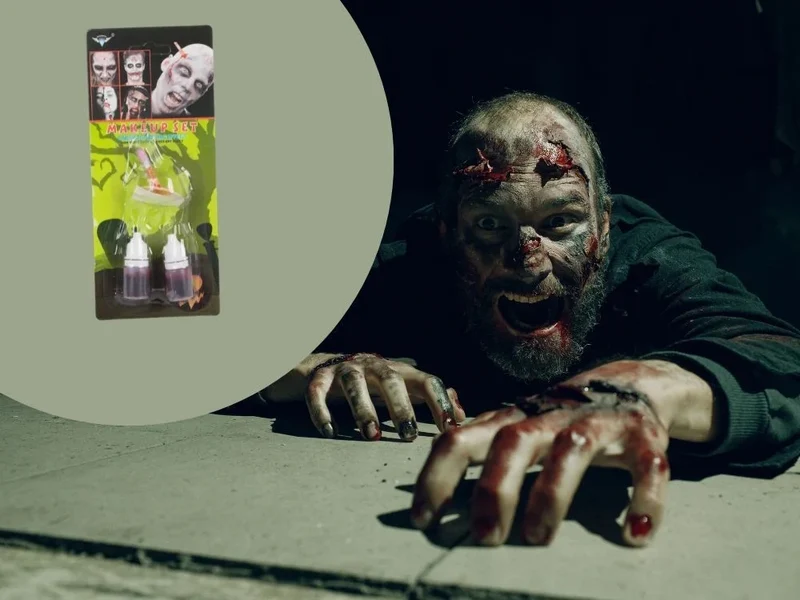 Halloween Kunstwunde Make-up Set mit Kunstblut Bleistift SFX Horror Wunde
