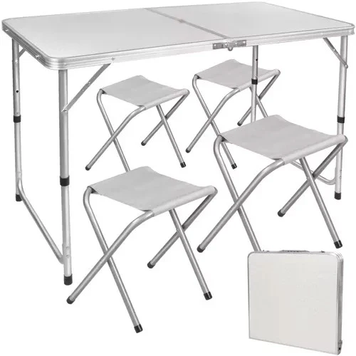 Campingtisch Klapptisch Campingset Falttisch 4 Stühle Koffertisch Outdoor