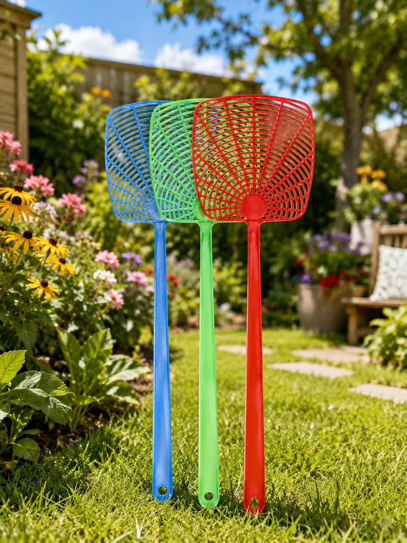 Fliegenklatsche Fliegenfänger Insektenklatsche Kunststoff Haushalt Garten