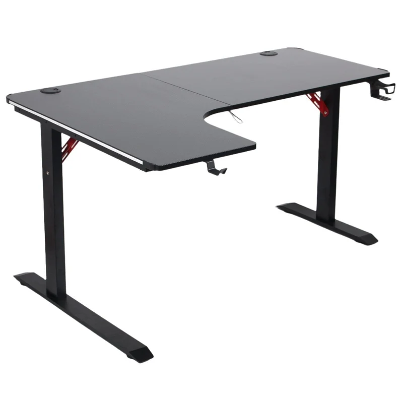 Bureau Gaming LED en L