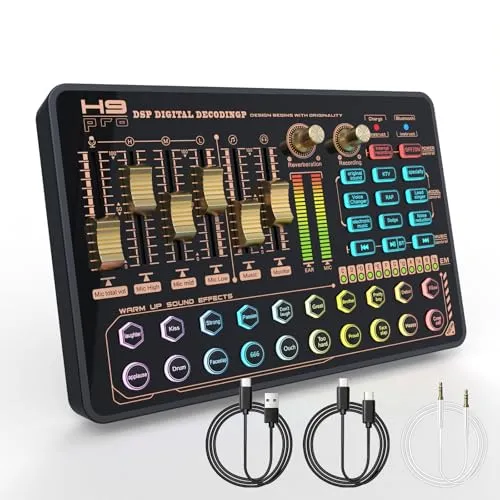 Mixeur DJ Avec Carte Son, Bluetooth