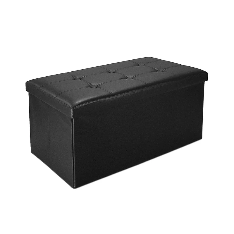 Banc Pliant (76 x 38 x 38cm, Noir)