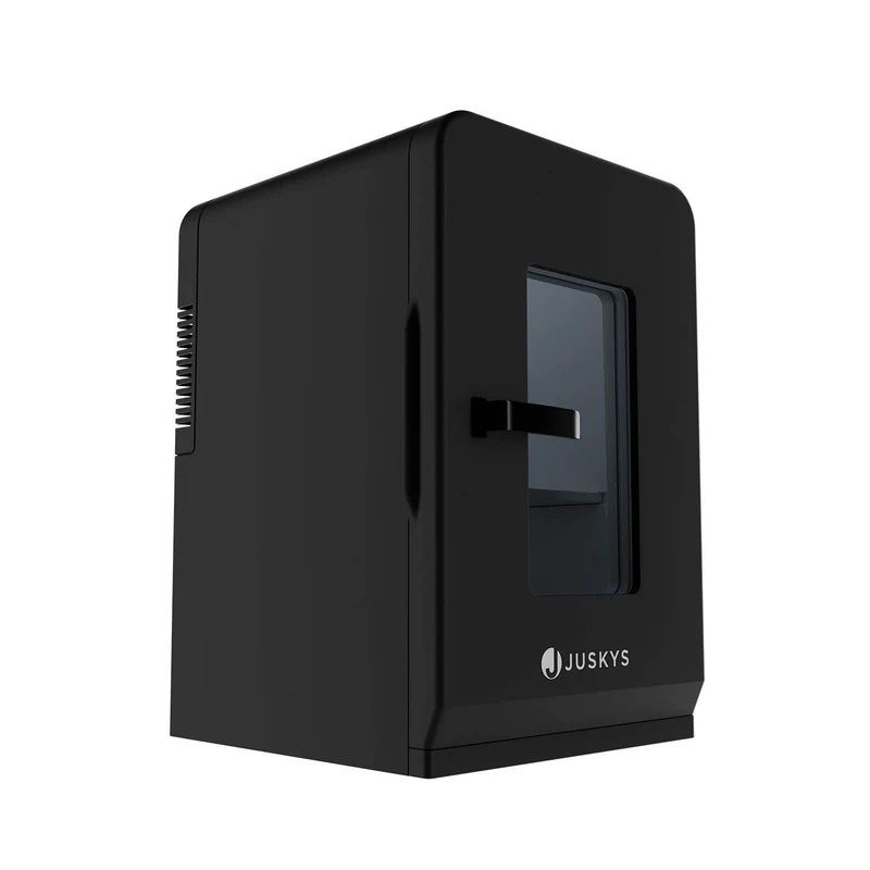 Mobiler 2in1 Mini-Kühlschrank 15 l Schwarz