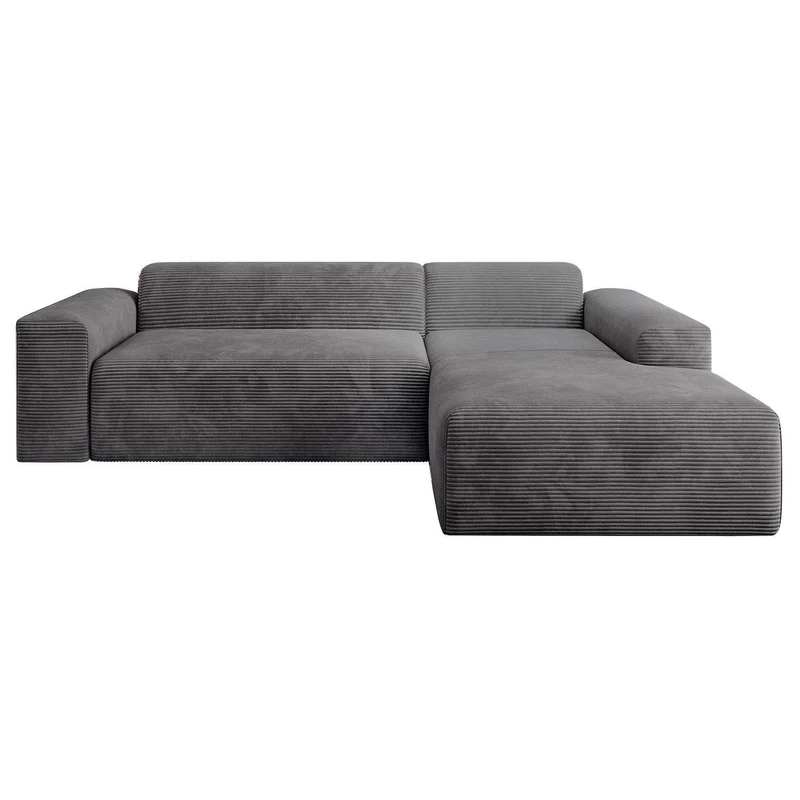 Sofa Vals Rechts mit PESO-Stoff - Dunkelgrau