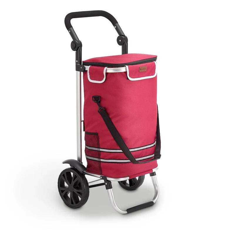 3in1 Einkaufstrolley 56 L Kapazität - Rot
