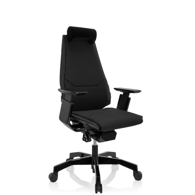 GENIDIA BLACK | Stoff - High End Bürostuhl