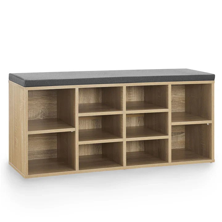 Schuhregal 104x30x48 cm Holzoptik