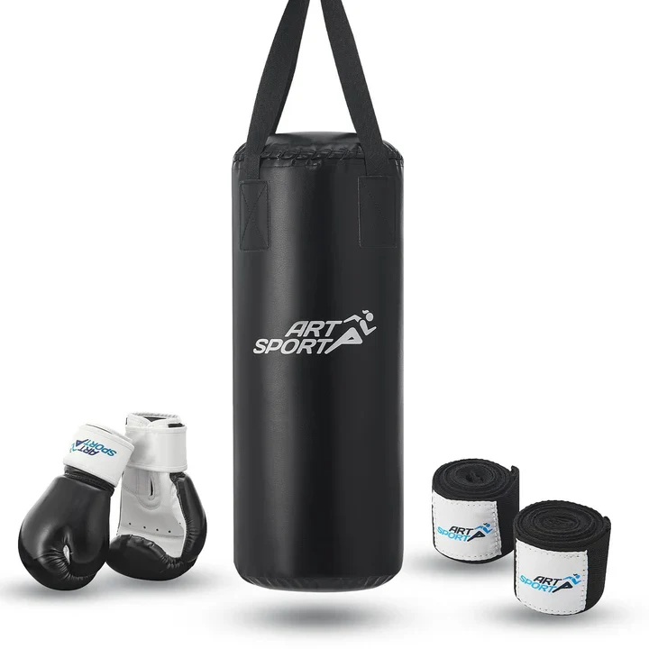 Boxsack Set 10 kg für Kinder mit Boxhandschuhen