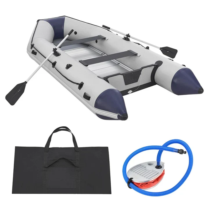 Schlauchboot Paddelboot grau mit Aluboden - 3,80m inkl. Verzollungsnachweiss