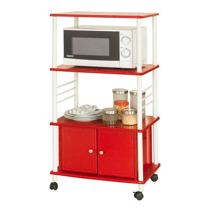 Mikrowellenschrank | Küchenschrank | Mehrzweckschrank Rot | FRG12-R